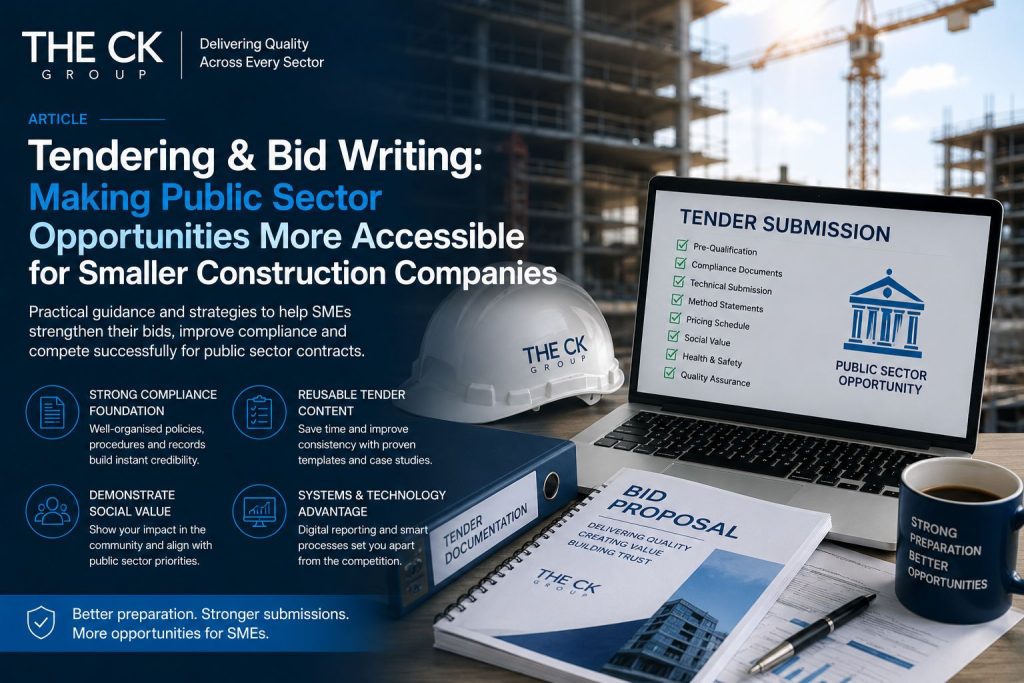 Tendering & Bid Writing: Making Public Sector Opportunities More Accessible for Smaller Construction Companies